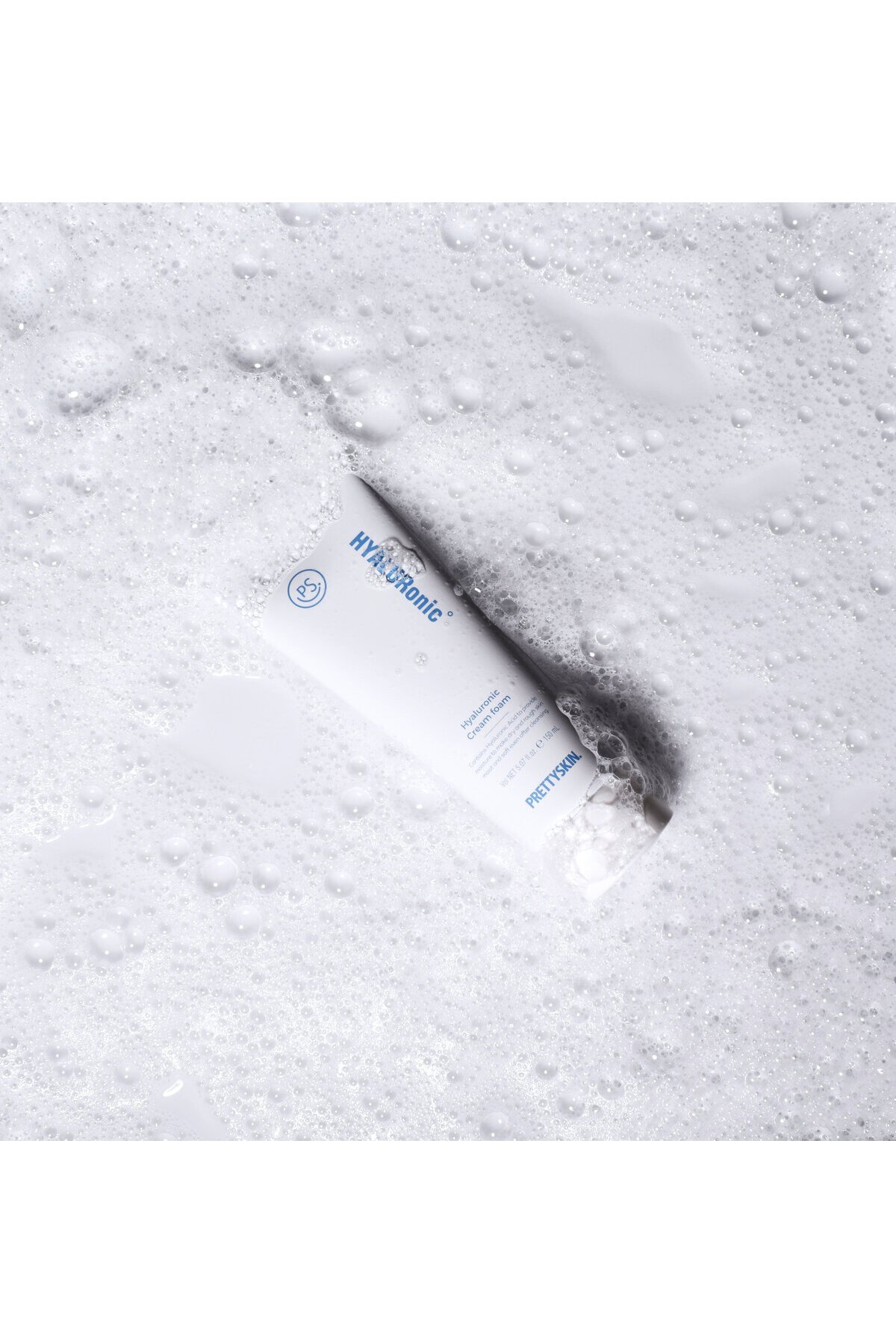PRETTYSKIN Hyaluronic Cream Foam 150 ml | Hyaluronik Asit Nemlendirici Yüz Temizleme Köpüğü