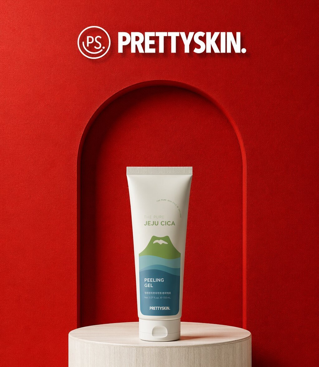 PRETTYSKIN Jeju Cica Peeling Gel – Hassas ve Yağlı Ciltler İçin Yatıştırıcı Peeling 150ml