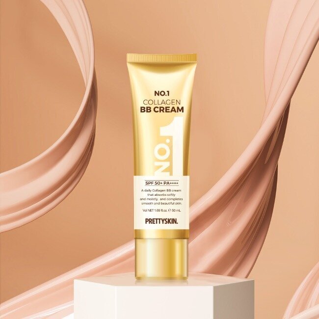 PRETTYSKIN No.1 Collagen BB Cream SPF50+ PA++++ 50 ml | Kolajen İçerikli Kapatıcı ve Nemlendirici BB Krem