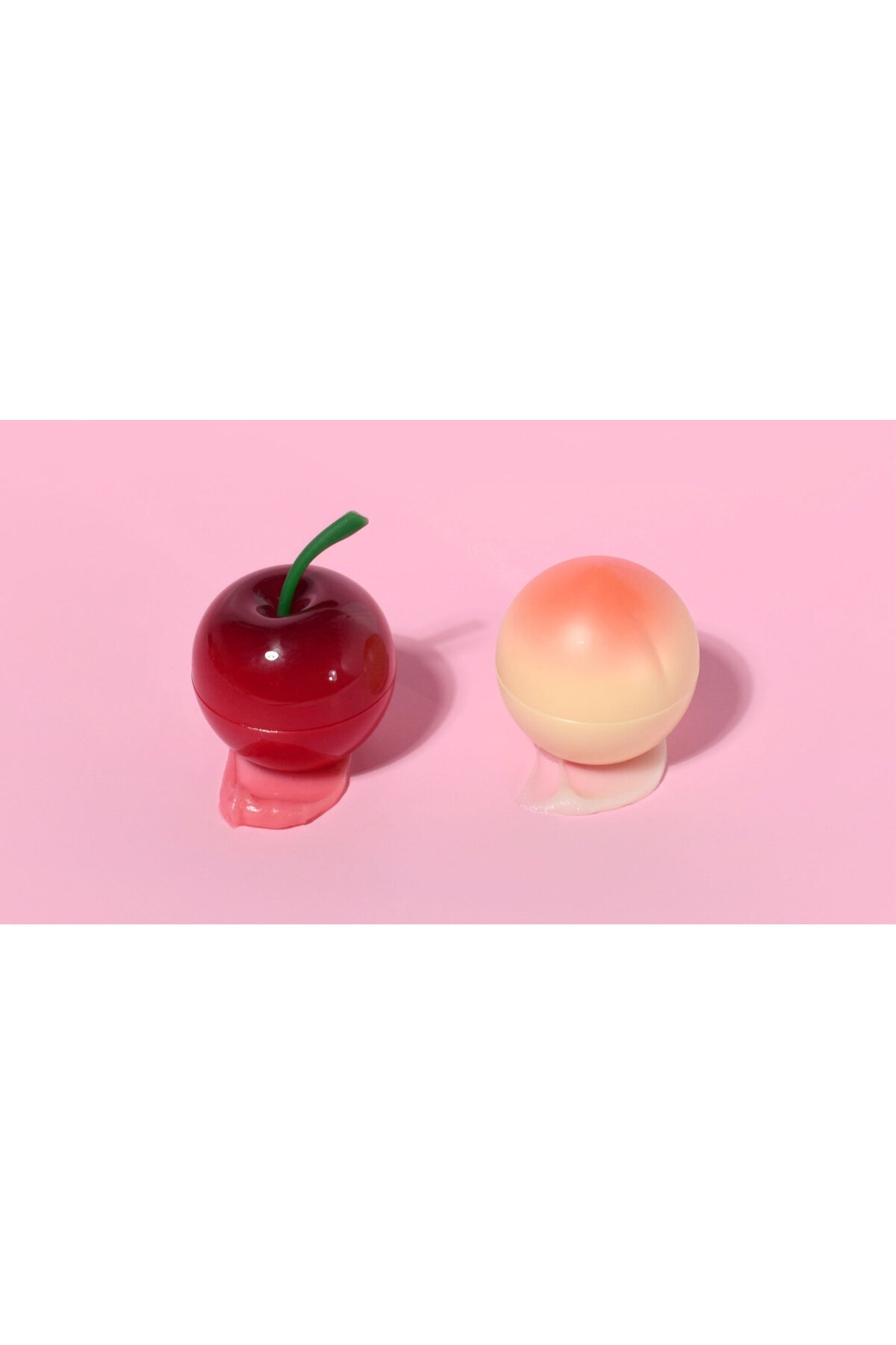 PRETTYSKIN Peach Lip Balm  & Cherry Lip Balm