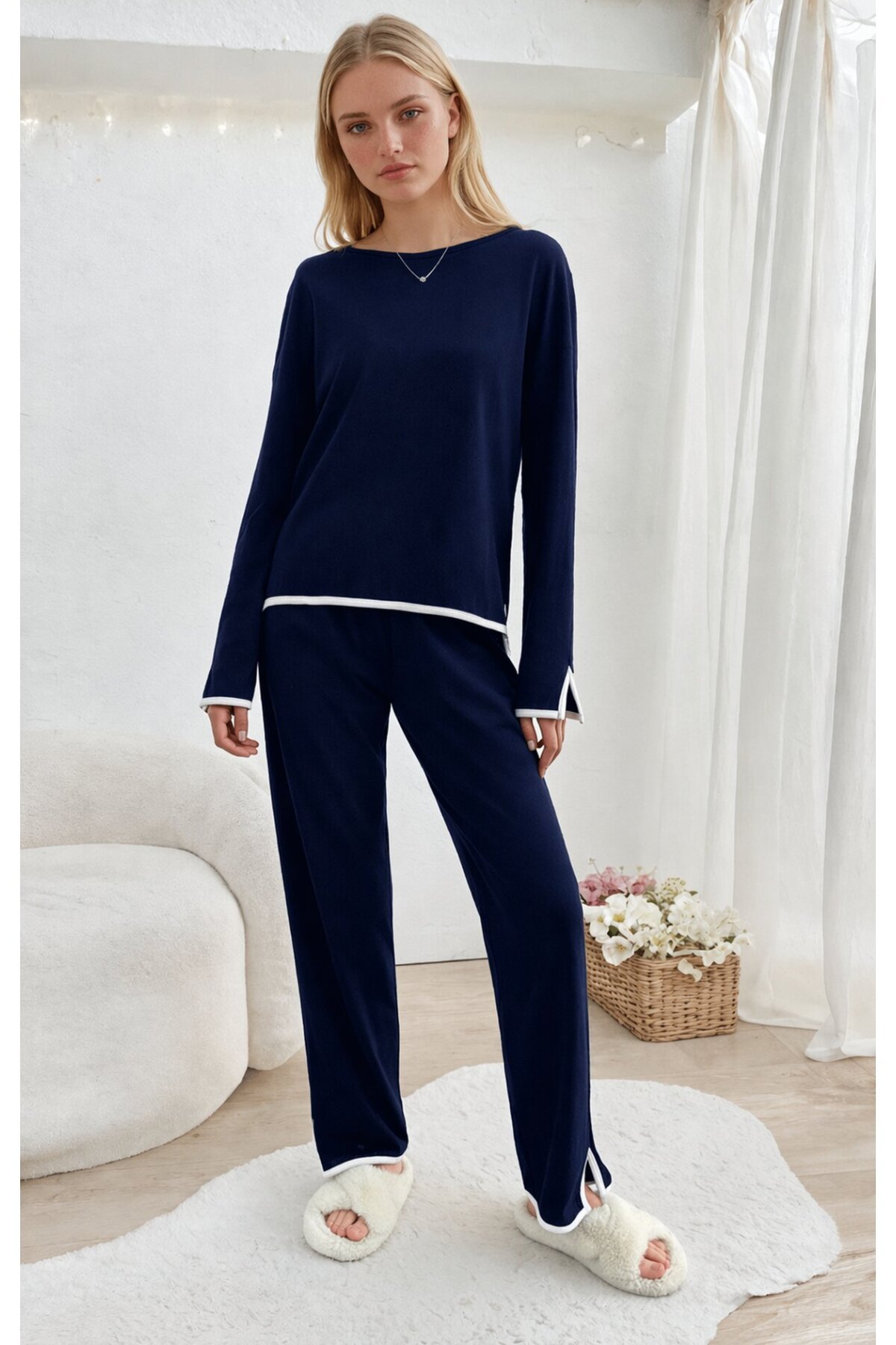 Relax Fit Süprem  Pijama Takım Lacivert