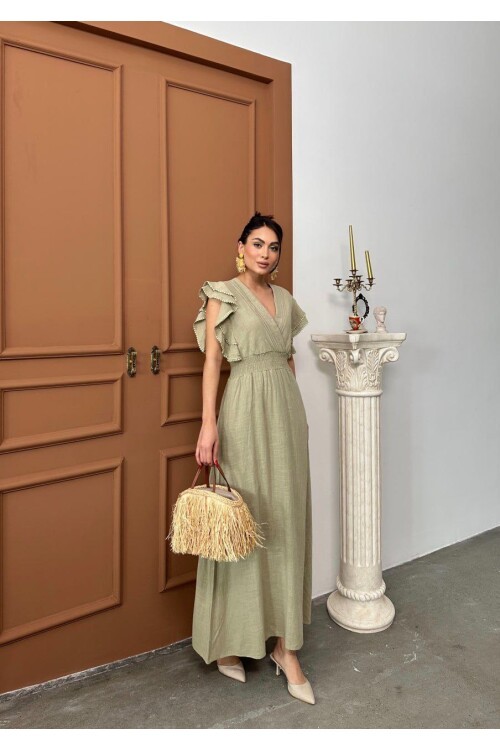 Beli Gipeli Haki Elbise