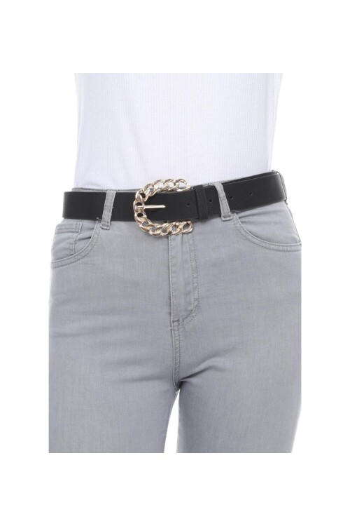 Kadın Zincir Desen Tokalı Kemer