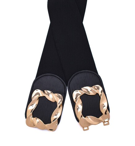 Kare Parlak Geçme Tokalı Kadın Kemeri