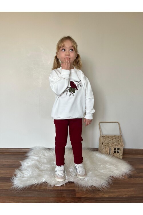 Kız Çocuk Baskılı Alt Üst Eşofman Takım