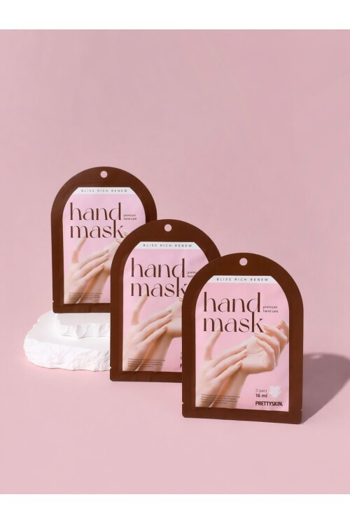 PRETTYSKIN Bliss Rich Renew Hand Mask 16 ml | Nemlendirici El Bakım Maskesi 3lü Set