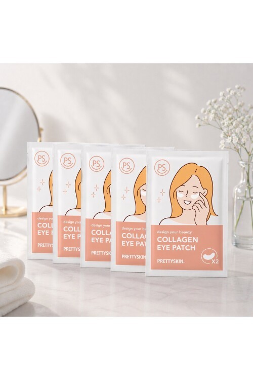 PRETTYSKIN Collagen Eye Patch  | Kolajen Göz Altı Maskesi 5li Set
