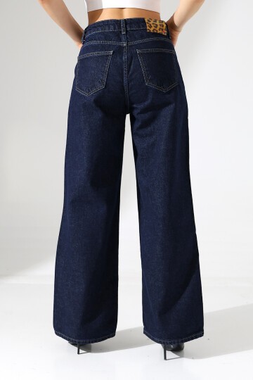 Kadın Koyu Mavi Palazzo Jean