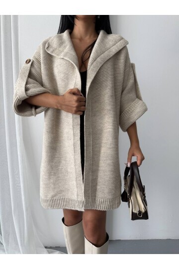 Kol Detay Triko Hırka