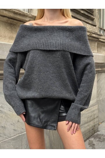 Madonna Yaka Triko Bluz Elbise