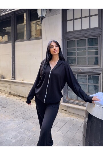 Modal Kumaş Kapşonlu Alt Üst Takım