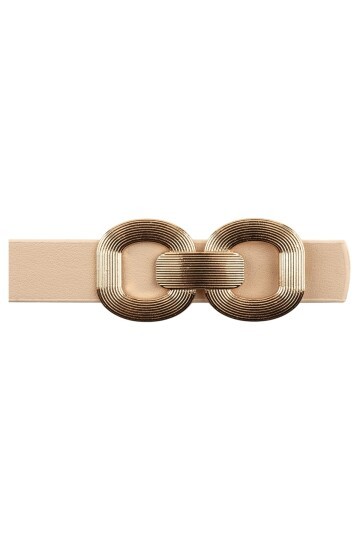 Bağ Tokalı İkili set Kahverengi_Bej Kadın Kemeri