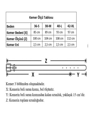 Bağ Tokalı Kahverengi Kadın Kemeri