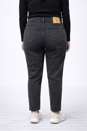 Büyük Beden Esnek Siyah Jean