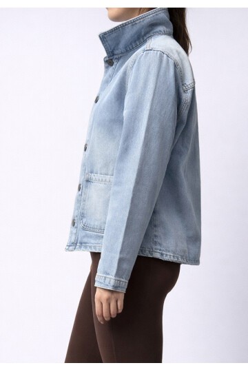 Cepli Açık Mavi Ceket