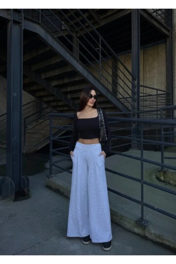 Cepli İspanyol Paça Modal Kumaş Pantolon