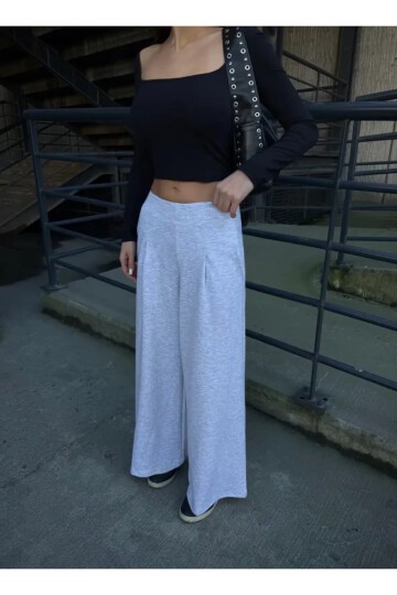 Cepli İspanyol Paça Modal Kumaş Pantolon