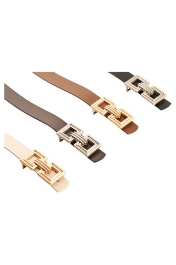 Çift Kare Tokalı 4 Lü Set Kadın Kemer