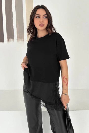 Dantel Detaylı T-Shirt