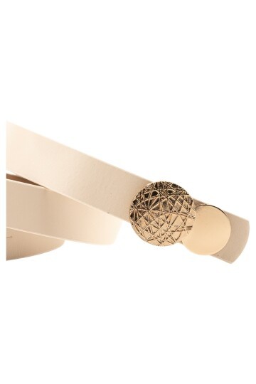 Desenli Yuvarlak Tokalı 4lü Set Kadın Kemeri