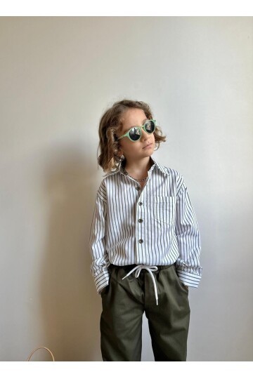 Erkek Çocuk Gabardin Pantalon ve Gömlek Alt Üst Takım