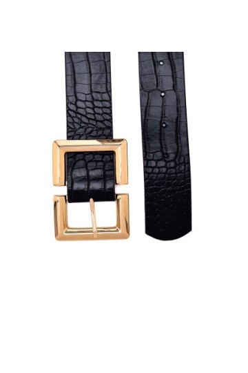 Geniş Tokalı Krokodil Desen Kemer, Ceket Kemeri, Gömlek Kemeri, Elbise Kemeri