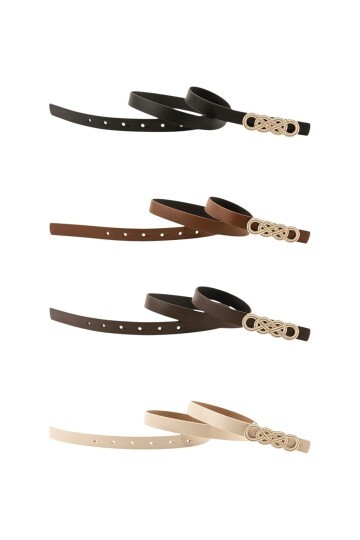 İkili Düğüm Tokalı 4 Lü Set Kadın Kemer