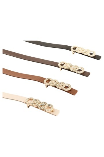 İkili Düğüm Tokalı 4 Lü Set Kadın Kemer