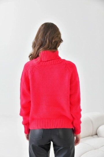 Kadın Balıkçı Yaka Kaşkorse Triko Kazak