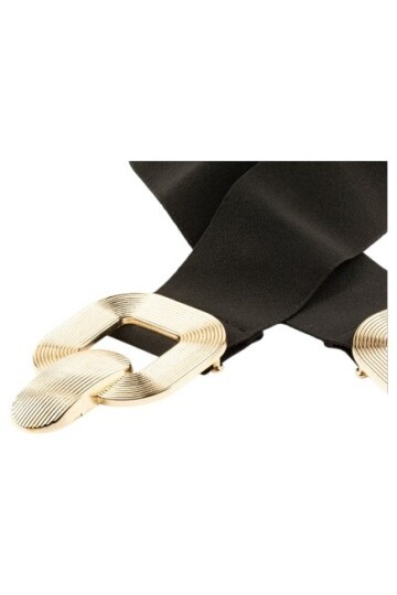 Kadın Çizgili Tokalı Lastikli Kemer 20101