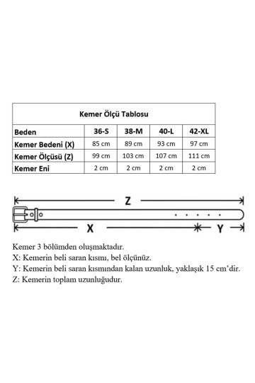 Kadın Modern D Tokalı Bej Kemer