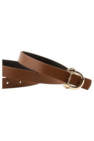 Kadın Modern D Tokalı Taba Kemer