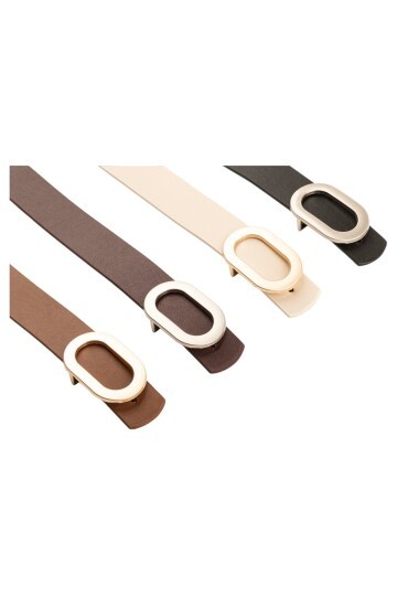 Kalın Oval Tokalı 4lü Set Kadın Kemeri