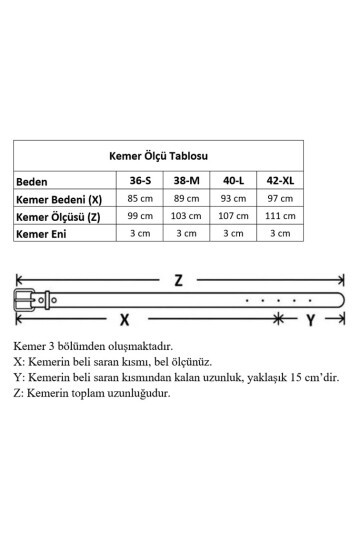 Kalın Oval Tokalı İkili set Siyah_Taba Kadın Kemeri