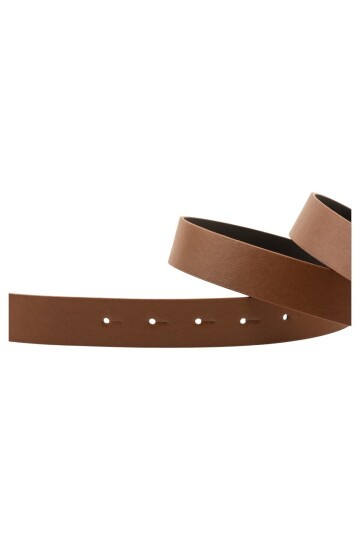 Kalın Oval Tokalı Taba Kadın Kemeri