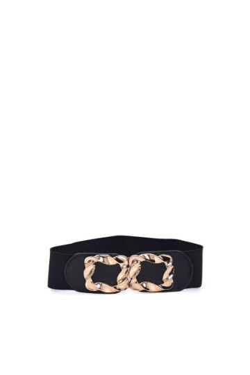 Kare Parlak Geçme Tokalı Kadın Kemeri