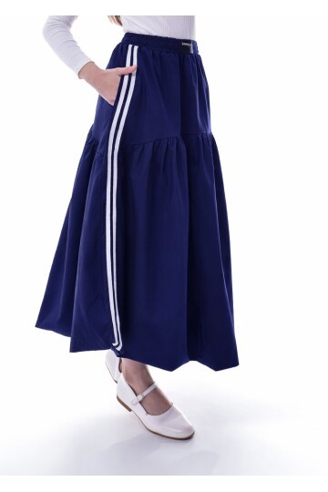 Kız Çocuk Balon Etek Lacivert