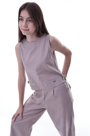 Kız Çocuk İkili Takım Vizon