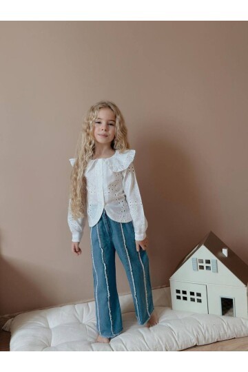 Kız Çocuk Pantalon Bluz Alt Üst Takım