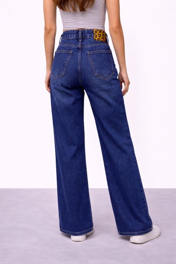 Lacivert İspanyol Paça Jean