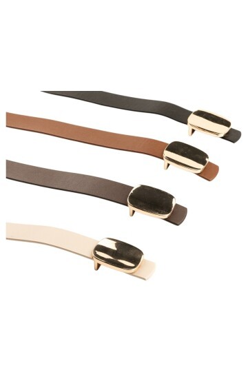 Parlak Kare Tokalı 4lü Set Kadın Kemeri