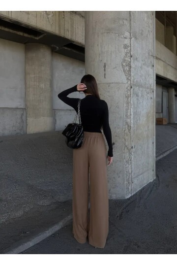 Pile Detaylı İspanyol Paça Oysho Kumaş Pantolon