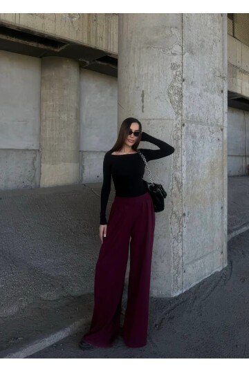 Pile Detaylı İspanyol Paça Oysho Kumaş Pantolon