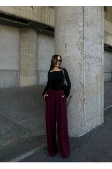 Pile Detaylı İspanyol Paça Oysho Kumaş Pantolon