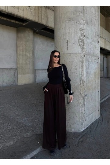 Pile Detaylı İspanyol Paça Oysho Kumaş Pantolon