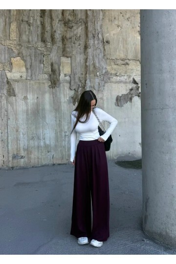 Pile Detaylı İspanyol Paça Oysho Kumaş Pantolon