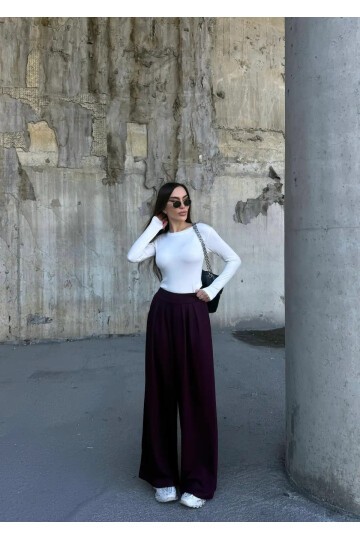 Pile Detaylı İspanyol Paça Oysho Kumaş Pantolon