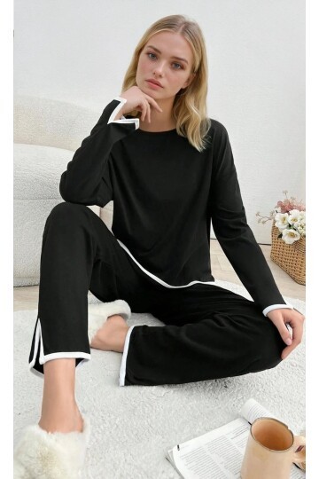 Relax Fit Süprem  Pijama Takım Siyah