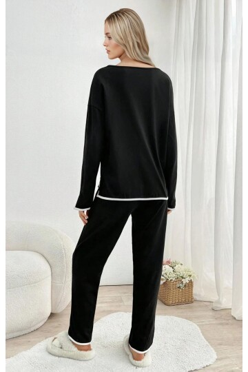 Relax Fit Süprem  Pijama Takım Siyah