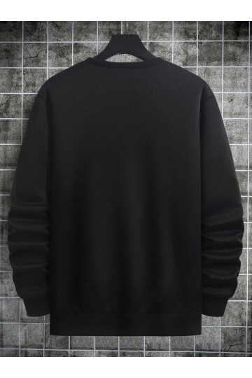 Robotic Ayıcık Robot Baskılı Erkek Sweatshirt